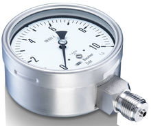 Rohrfeder Manometer MEX5 Industriemanometer MEX5 mit Dämpfungsflüssigkeit