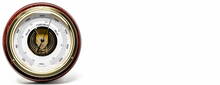 Barometer aus Messing und Echholz Barometer 15-01 mit Edelstahlgehäuse