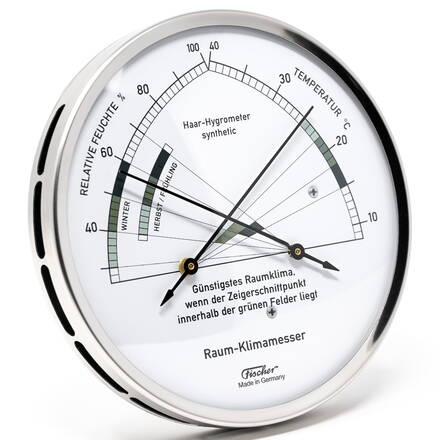 Thermomètre/hygromètre analogique - contrôle de la température/de  l'humidité - plusieurs échelles de mesure